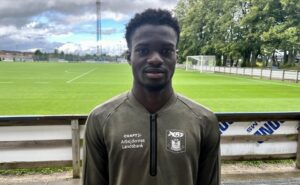 Richmond Gyamfi efter træning på Fredensvang