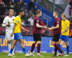 Mads Bech Sørensen under FC Midtjyllands kamp mod Brøndby IF i Superligaen.