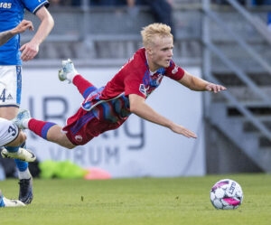 FCKs Victor Froholdt i Superligakampen mellem Lyngby og FC København på Lyngby Stadion mandag den 22. juli 2024