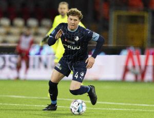 Randers FCs Wessel Dammers under superligakampen på Right To Dream Park i Farum mellem FC Nordsjælland og Randers FC søndag den 17. marts 2024.