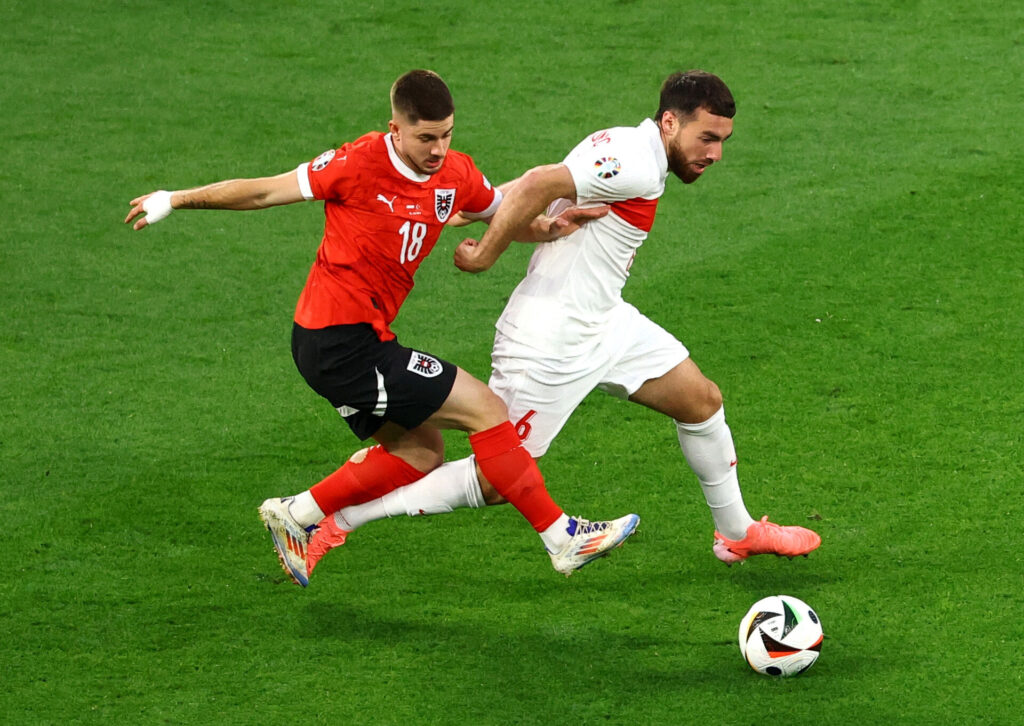 Østrig og Tyrkiet kæmper om den sidste plads i kvartfinalen ved EM 2024.