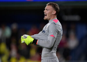 Filip Jørgensen under en kamp for Villarreal.