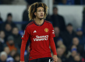 Hannibal Mejbri i kamp for Manchester United