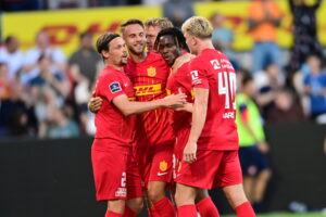 Superligakampen mellem FC Nordsjælland og AaB på Right To Dream Park i Farum fredag den 19. juli 2024.