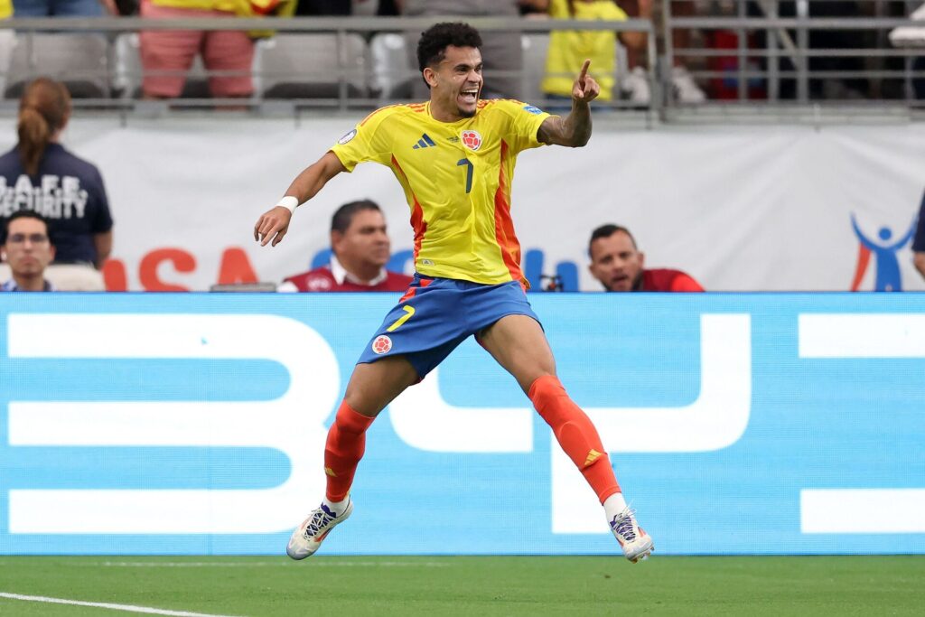 Luiz Diaz fejrer sin scoring for Colombia.