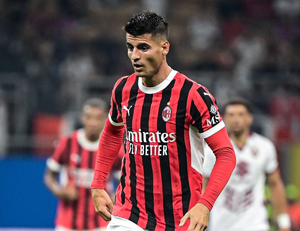 Alvaro Morata driver bolden fremad for AC Milan i Serie A