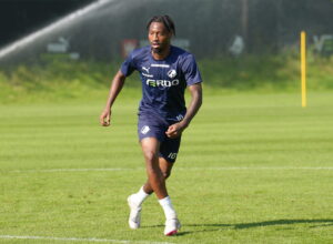 Norman Campbell til træning for Randers FC