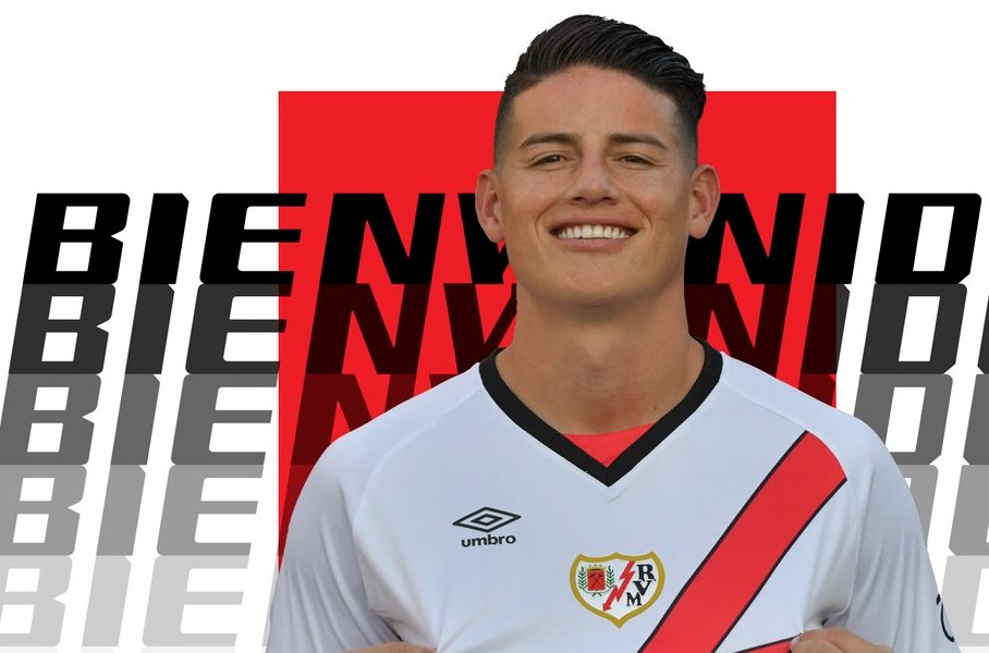 Colombianske James Rodriguez skifter til spanske Rayo Vallecano.