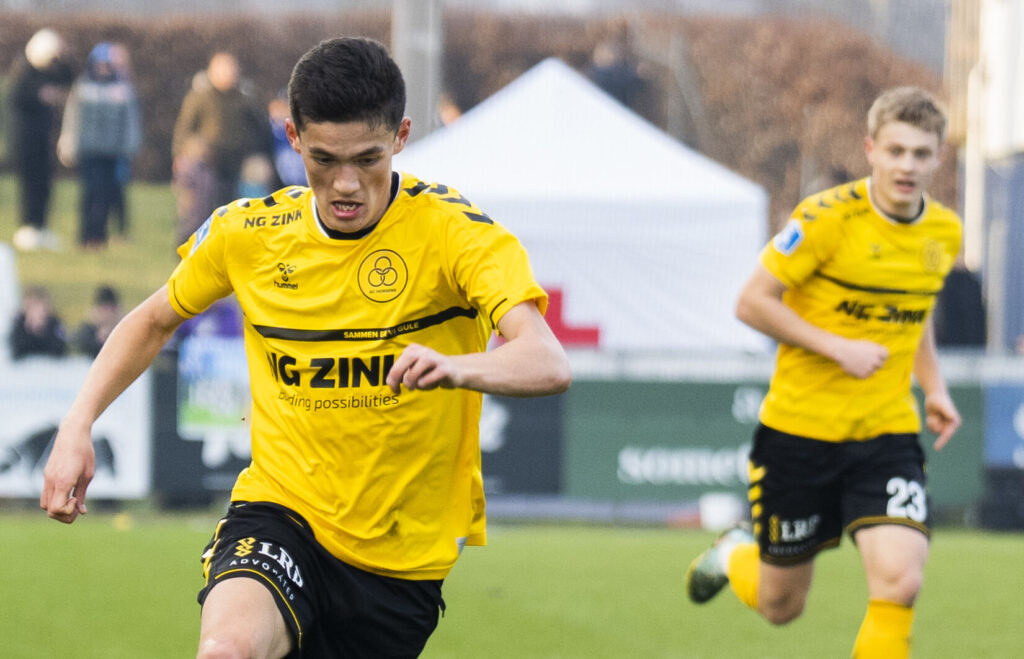 Elijah Just i kamp for AC Horsens mod Lyngby