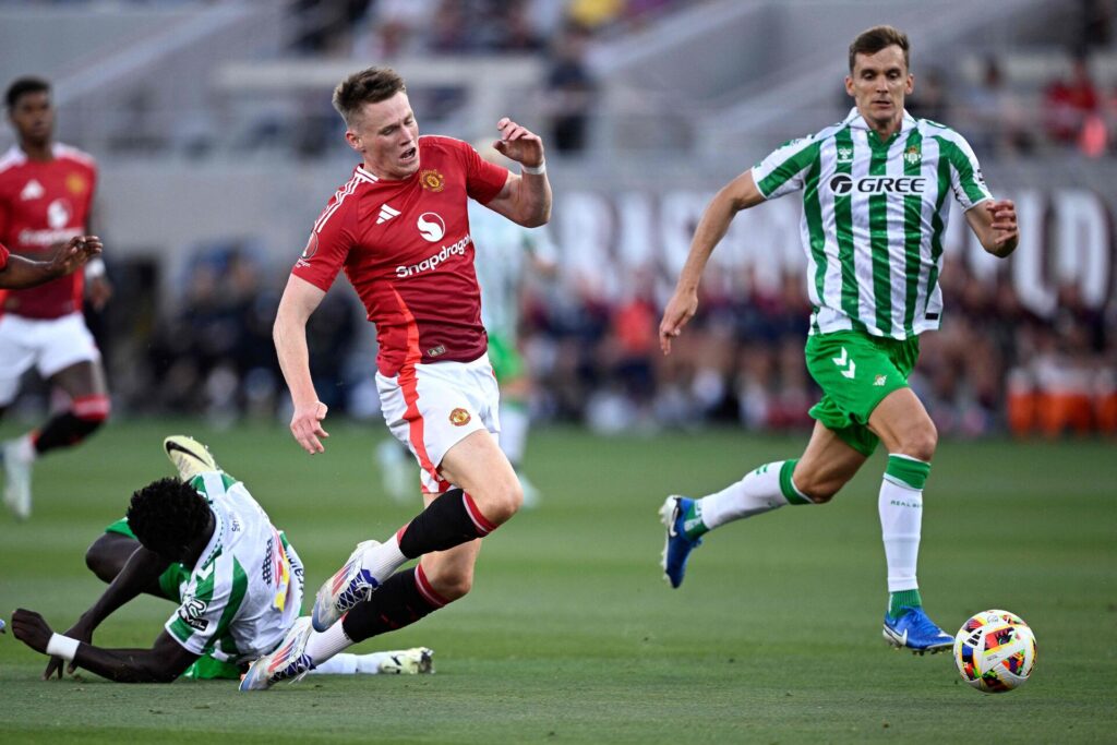 Scott McTominay i kamp for Manchester United.