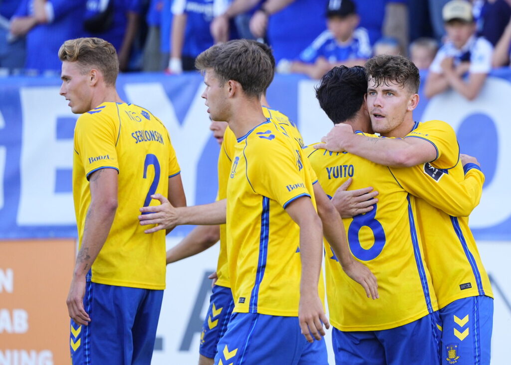 Superligakampen mellem Lyngby og Brøndby på Lyngby Stadion