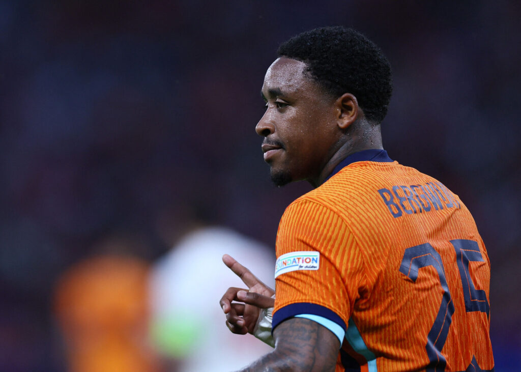 Steven Bergwijn for Holland ved EM 2024.