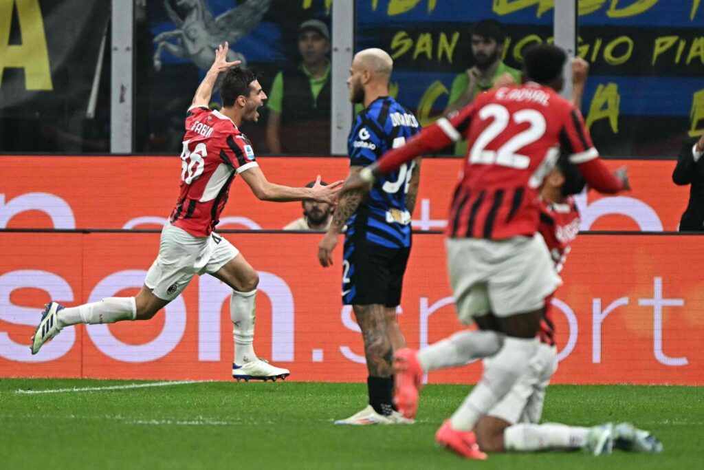 Matteo Gabbia scorer sejrsmålet for AC Milan mod Inter i Serie A