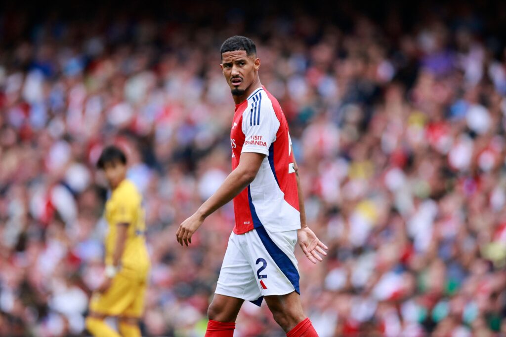 William Saliba spiller på Emirates for Arsenal