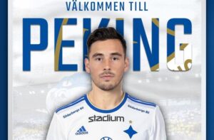 Vito poserer for IFK Norrköping