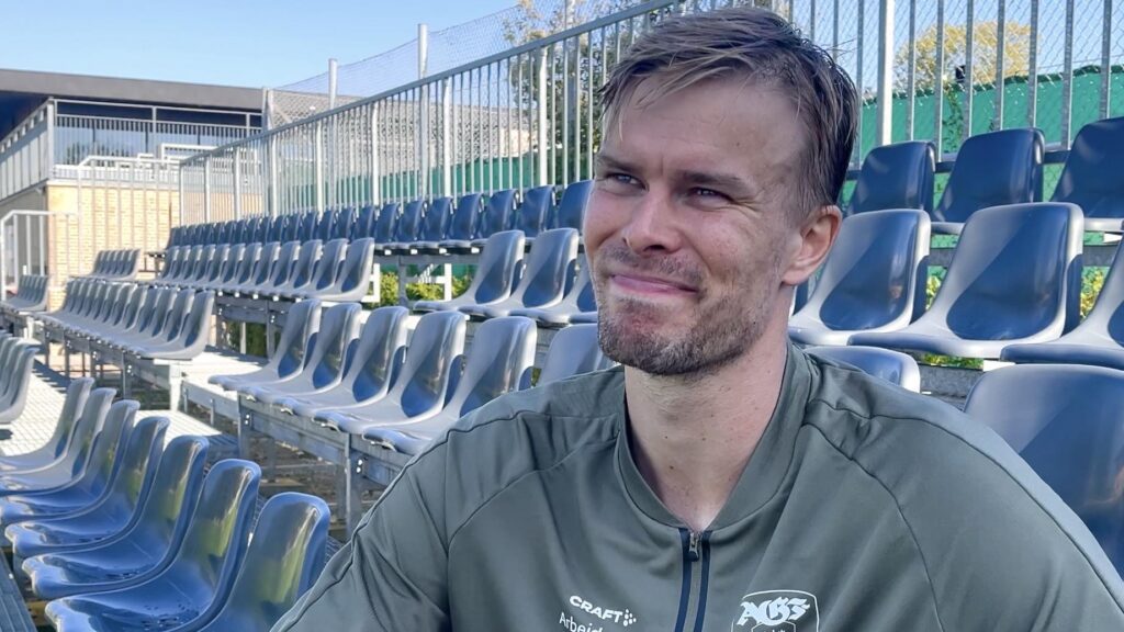 Frederik Tingager efter en træning for AGF.