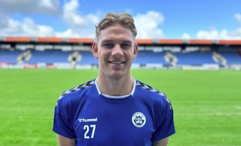 Sebastian Koch præsenteres i Sønderjyske Fodbold.