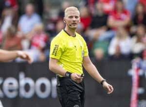 Simon Duerlund Rasmussen under kamp i Silkeborg