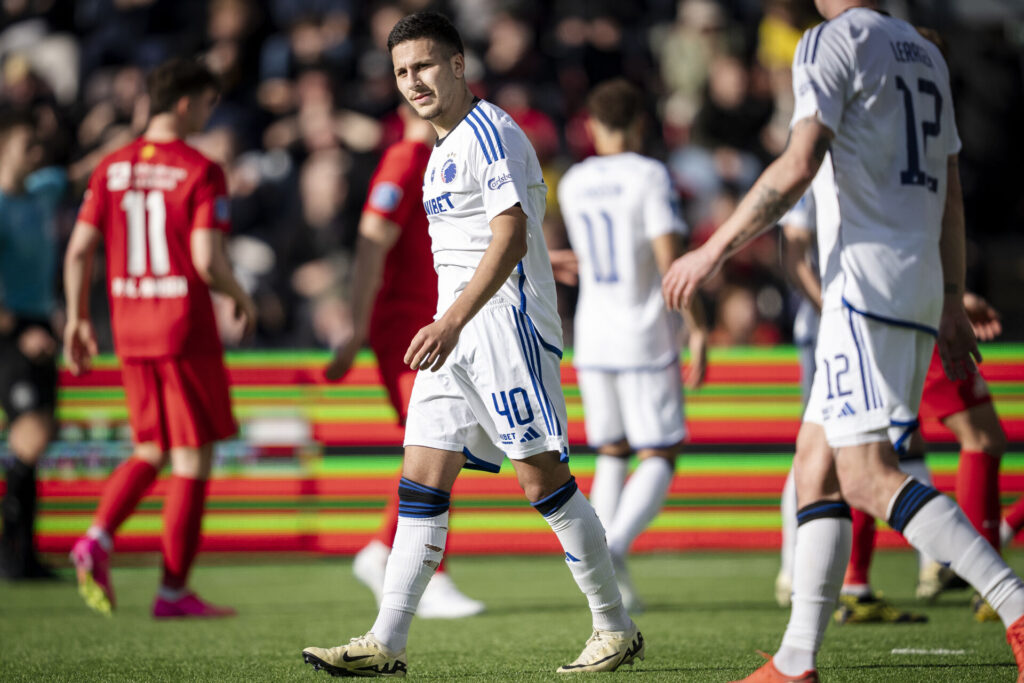 FC Københavns Roony Bardghji under 3F Superliga-kampen mellem FC Nordsjælland og FC København på Right To Dream Park i Farum, søndag den 7. april 2024