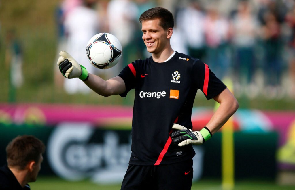 Wojciech Szczesny for det polske landshold.