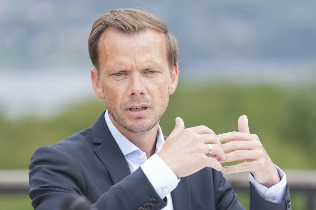 Peter Hummelgaard under Socialdemokratiets sommergruppemøde