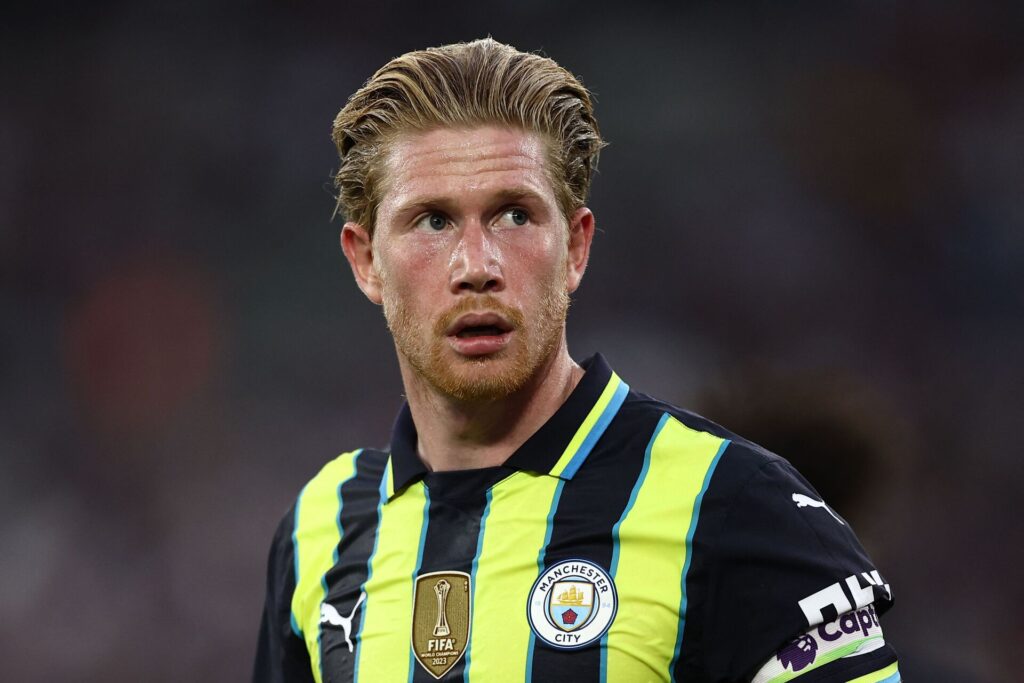 Kevin de Bruyne i aktion for Manchester City.