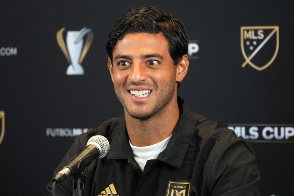 Carlos Vela til pressemøde for Los Angeles FC.