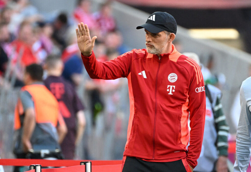 Thomas Tuchel under en kamp som cheftræner for Bayern München.