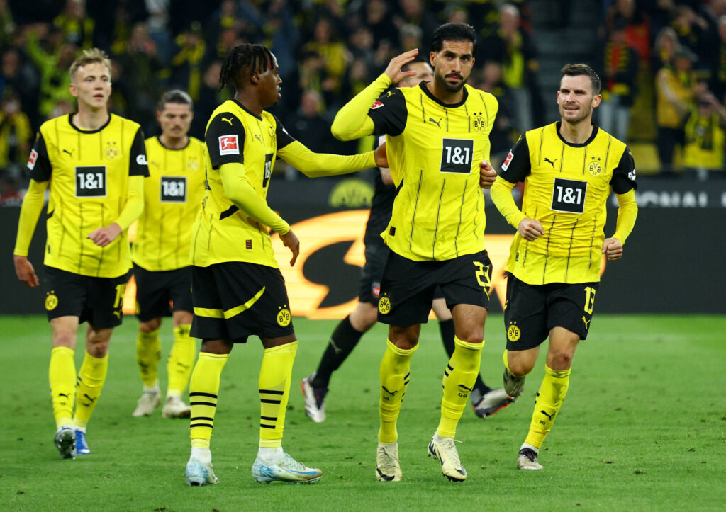 Emre Can scorede kampens sidste mål til 4-2, da Dortmund hjemme mødte Heidenheim i Bundesligaen.