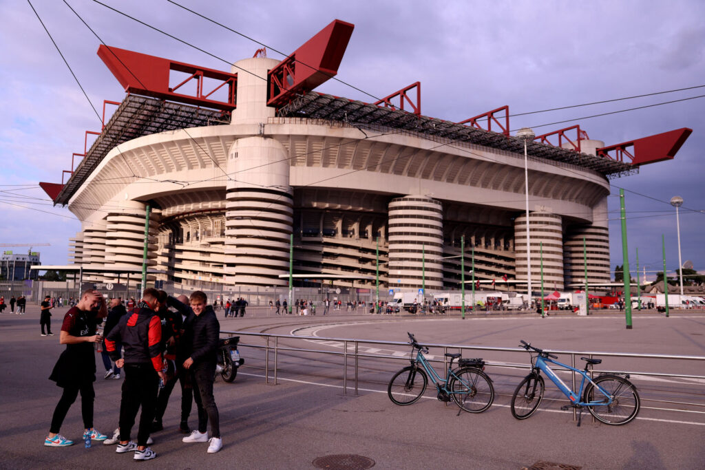 San Siro i Milano forud for CHampions League kamp.