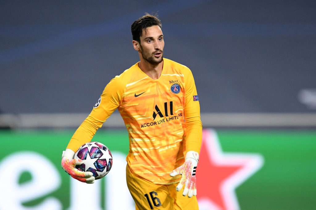 Sergio Rico i kamp for PSG i Champions LEague.