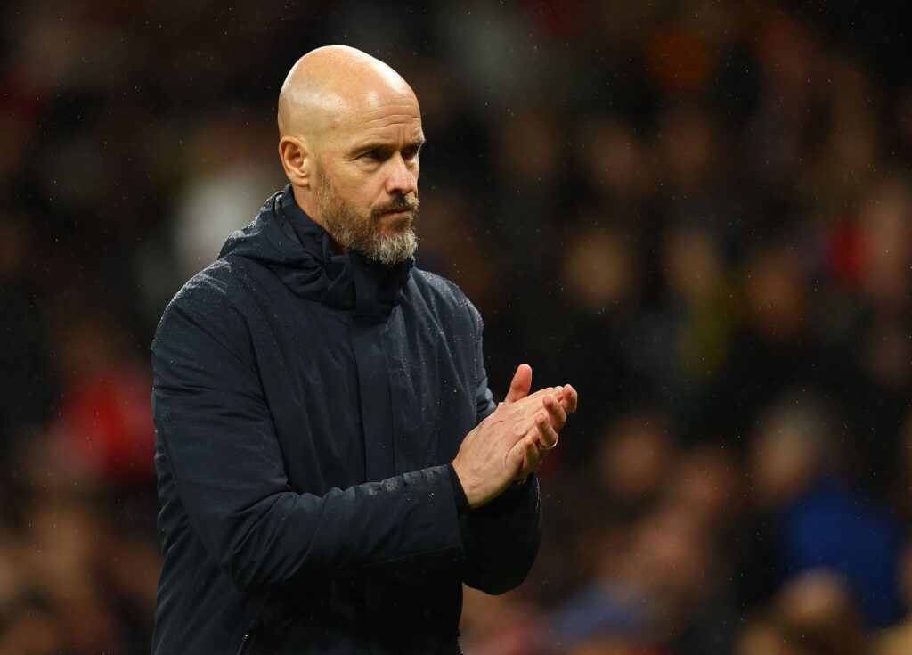 Erik ten Hag efter Manchester Uniteds uafgjorte kamp mod Twente i Europa League.