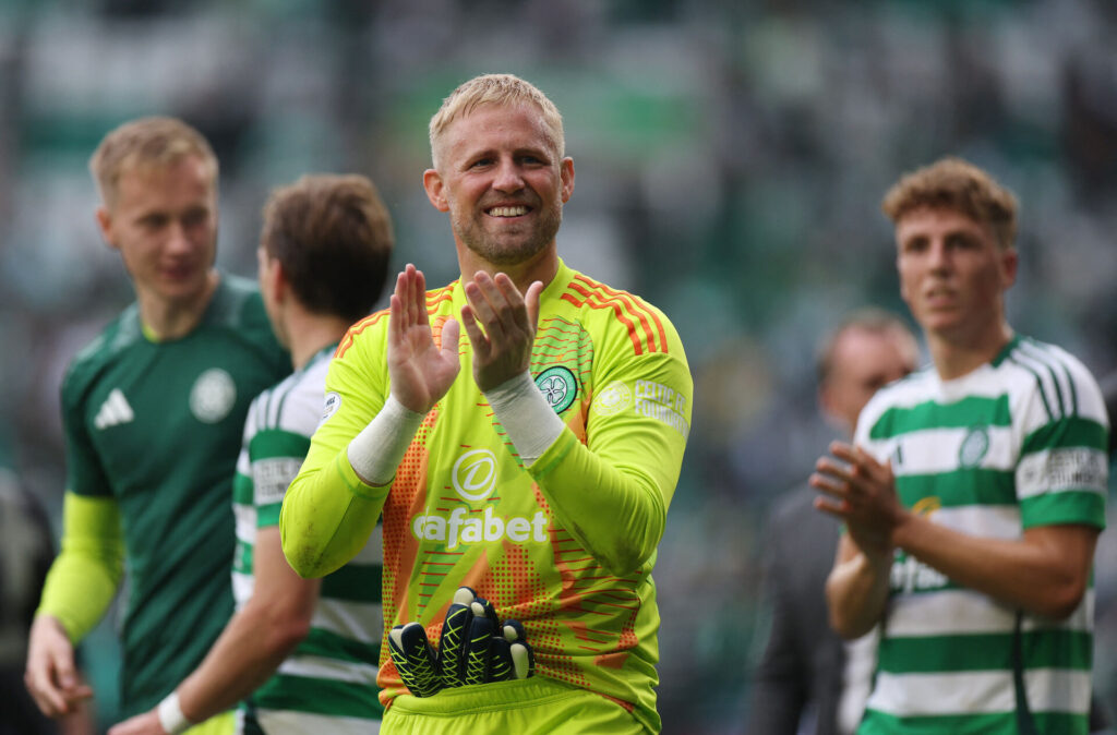 Kasper Schmeichel efter Celtics kamp mod Rangers.