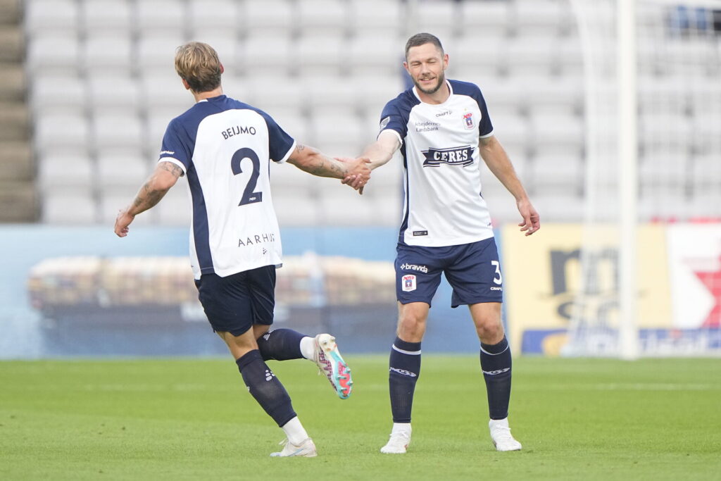 Superligakamp mellen AGF og Vejle Boldklub på Ceres Park i Aarhus