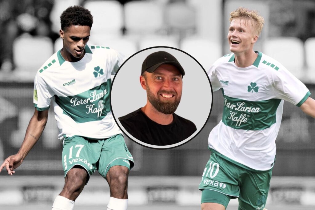 Collage med Charly Nouck, Isak Jensen og Andreas Bech fra Næsby