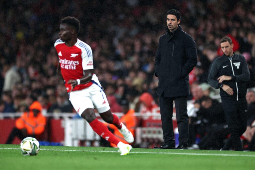 Mikel Arteta roser Bukayo Saka