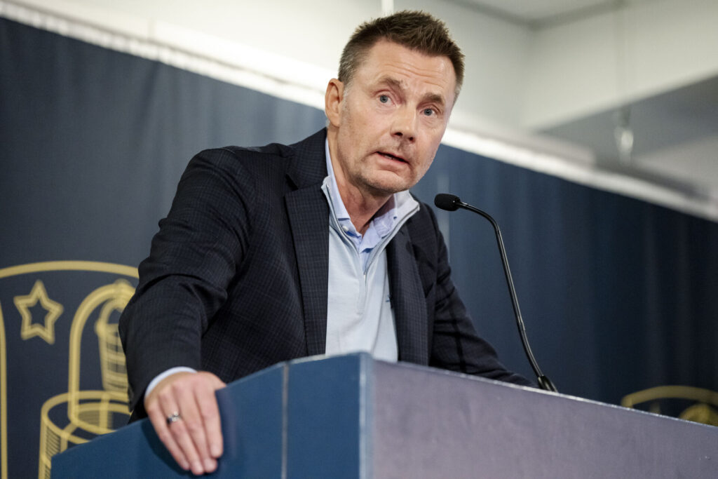 Jan Bech Andersen til Brøndby IF's generalforsamling.