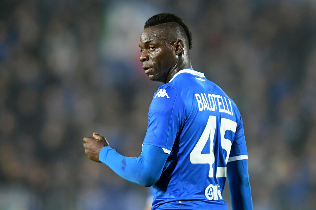 Mario Balotelli i aktion for Brescia.