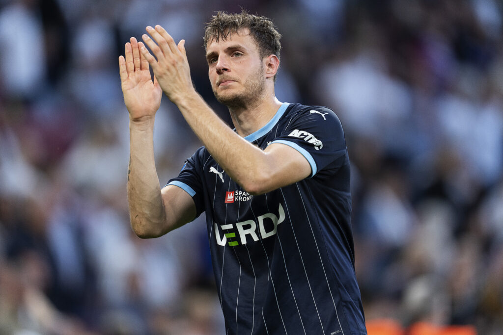 Daniel Høegh i aktion for Randers FC.