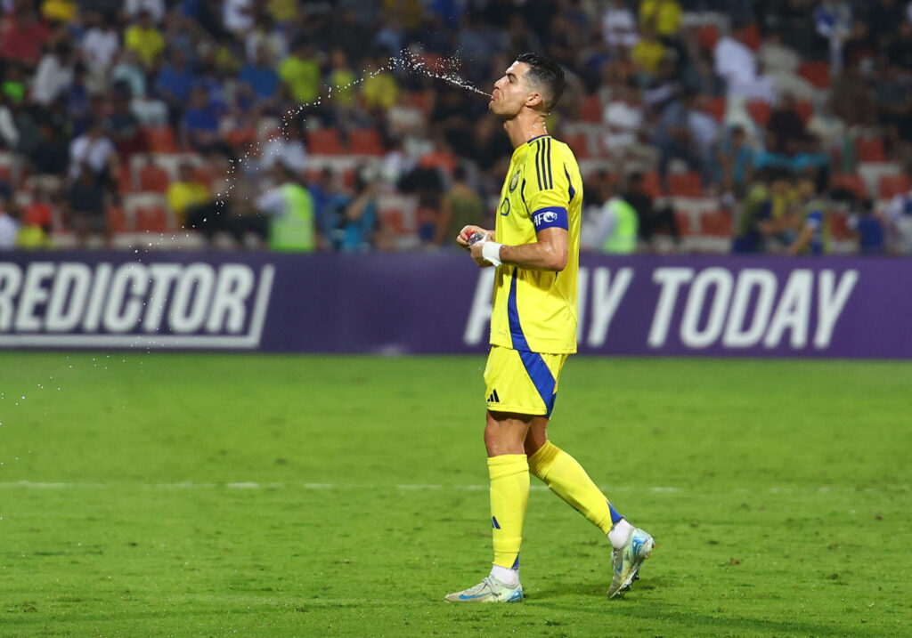 Cristiano Ronaldo under en kamp for Al Nassr.