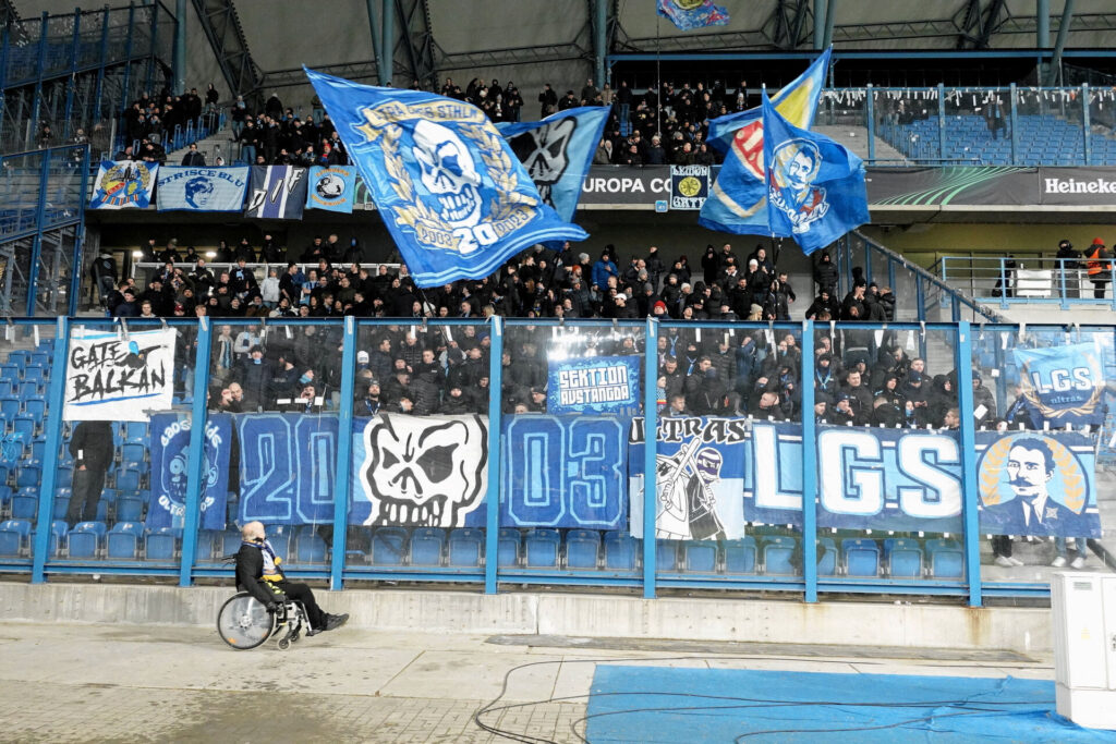 Djurgårdens fans.