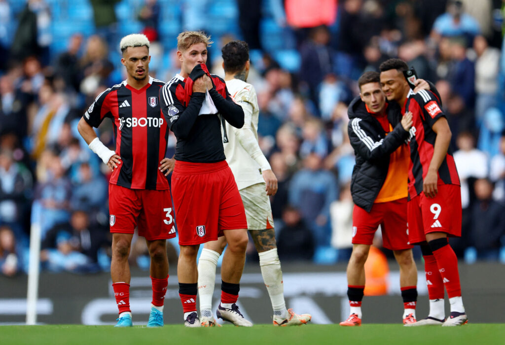 Emile Smith Rowe efter en kamp for Fulham.