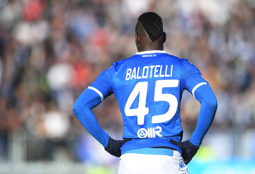 Mario Balotelli i aktion for Brescia.