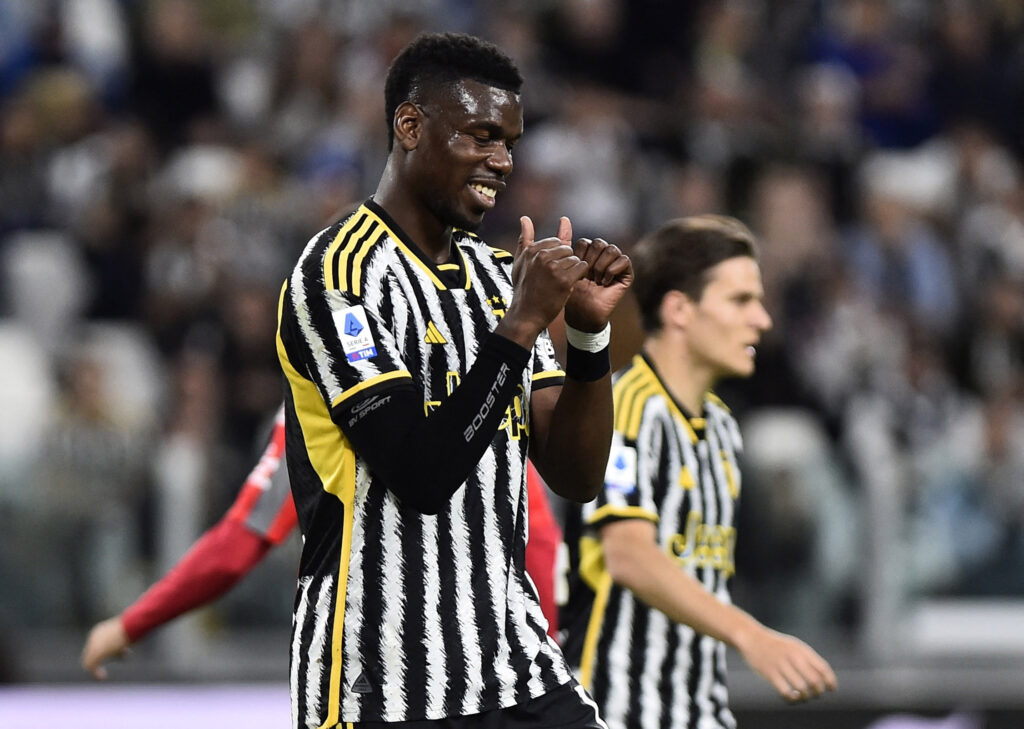 Paul Pogba i aktion for Juventus.