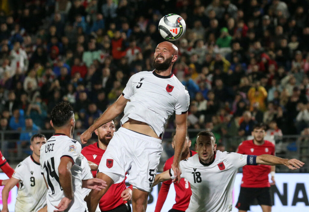 Georgien og Albanien i aktion i Nations League