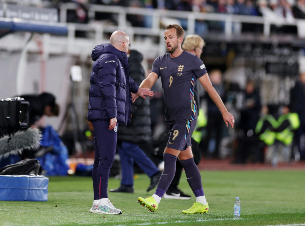 Harry Kane efter Englands kamp mod Finland.