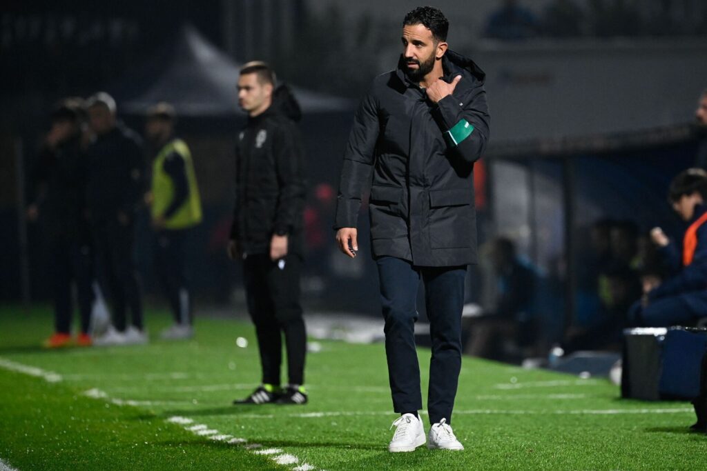 Ruben Amorim på sidelinjen for Sporting.