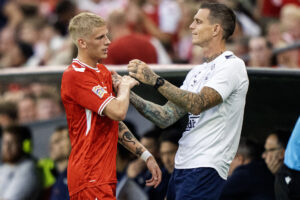 Grønbæk med Agger efter brandkamp for landsholdet