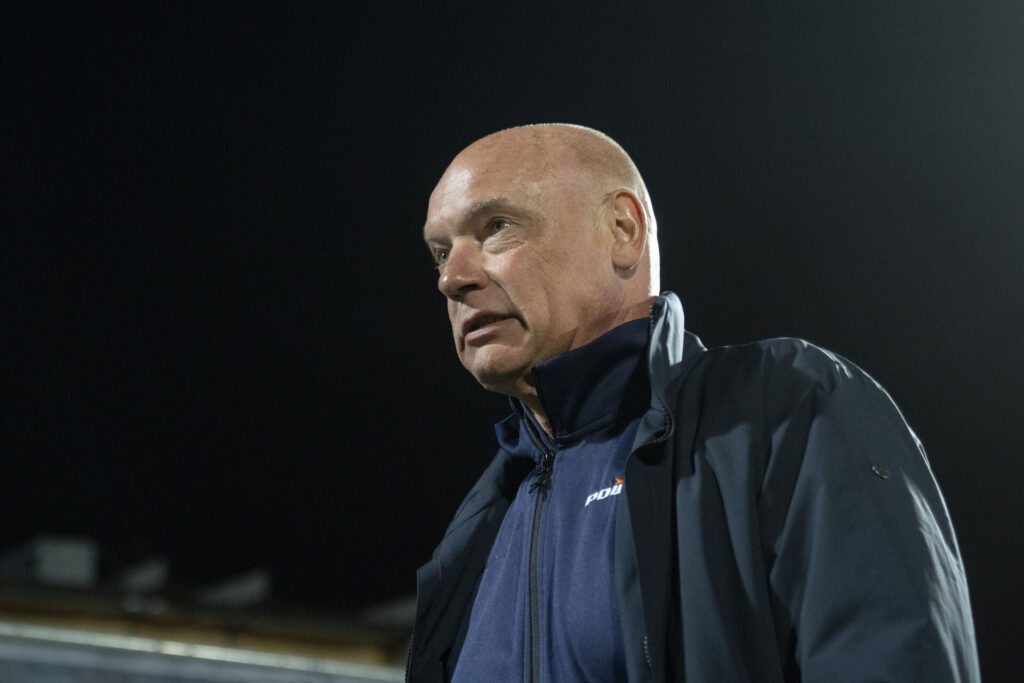 Uwe Rösler under kampen mellem AGF og Brøndby.