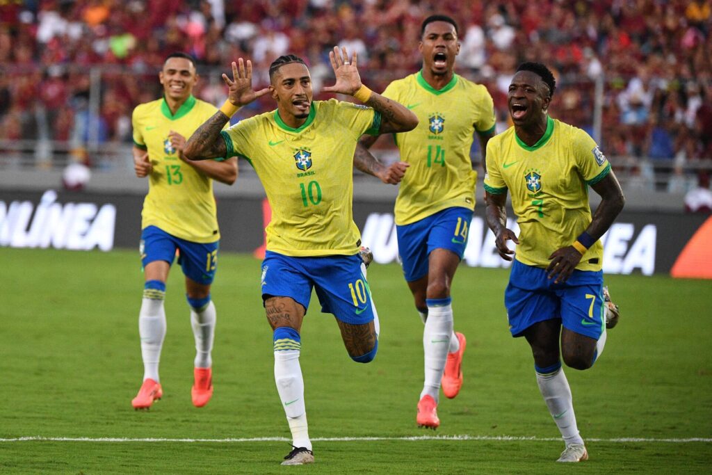 Raphinha bragte Brasilien foran med 0-1 mod Venezuela.